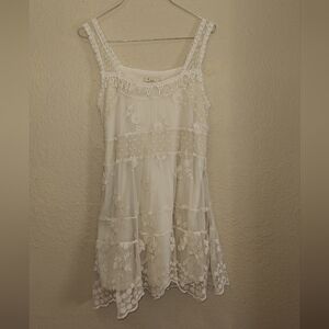 Forever 21 Cream Lace Dress